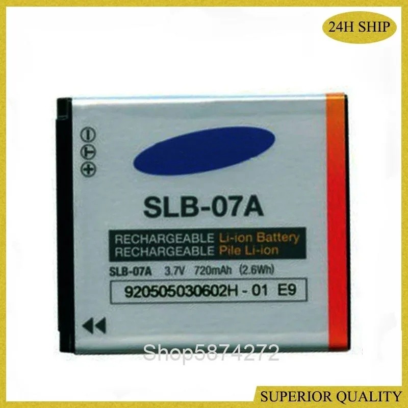 SLB-07A สําหรับ SAMSUNG SLB 07A Repalcement แบตเตอรี่กล้องสําหรับ Samsung ST45 ST50 ST500 ST550 ST60