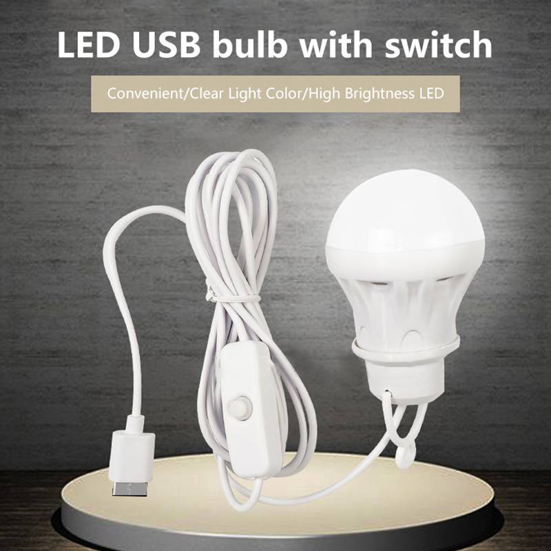 TR DC5V USB หลอดไฟ Led Outdoor Camping ไฟฉุกเฉินเต็นท์แขวนโคมไฟสําหรับตกปลาบาร์บีคิว Camping TH