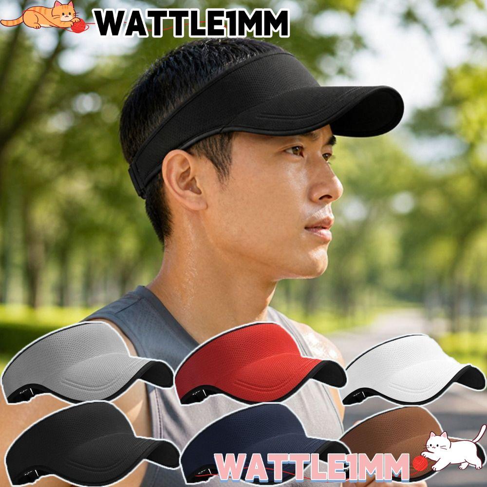 WATTLE1MM Sports Sun Visor, Quick Drying Seamless Open Top Visor, Polyester Light Running Visor