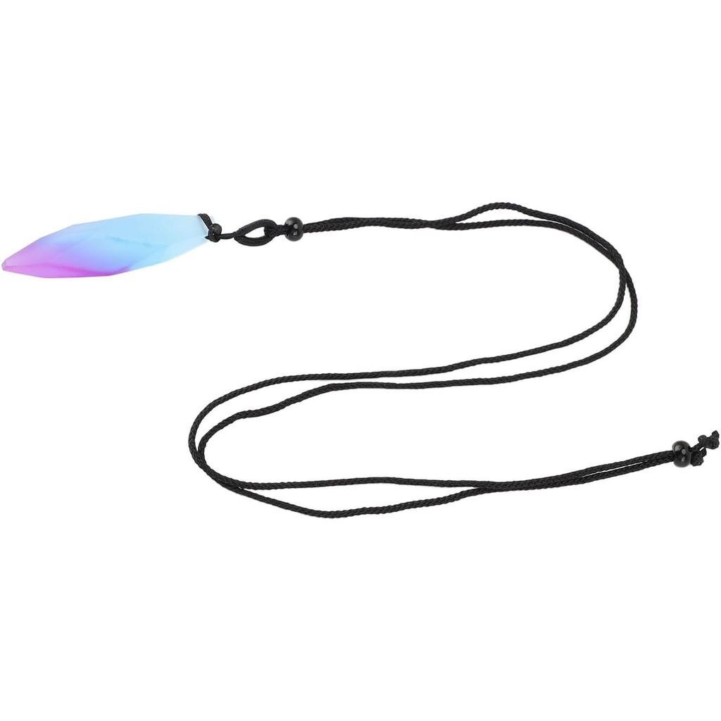 Alomejor Glow in The Dark Luminous สร้อยคอจี้,เรซิ่นรูปร่างผิดปกติ Frosted จี้สีที่น่าทึ่งสําหรับโอก