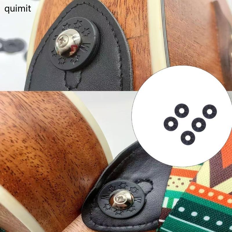 QUIM Strong Rubber Guitar Strap Button Lock Strap Lock for Stable Guitar Performance