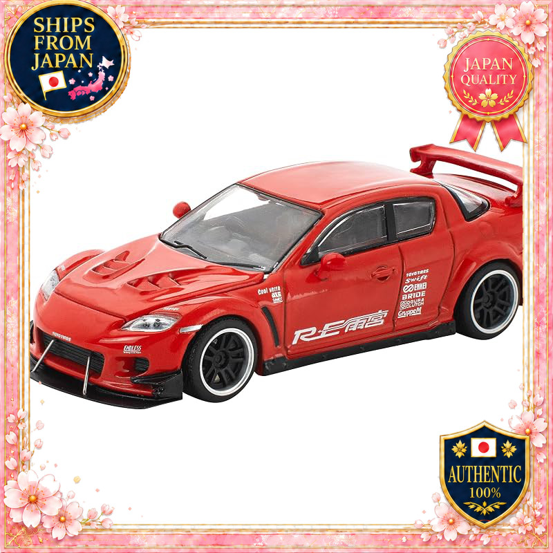 Genesis Company Pop Race × Enigma 1/64 Mazda RX-8 RE-AMEMIYA Red Completed Model PRE016