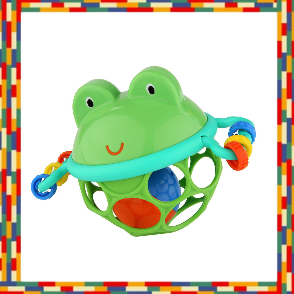 Bright Starts Oball Jingle & Shake Pal Toy For Stroller Teether Rattle Soft Ball Newborn Gift 10063