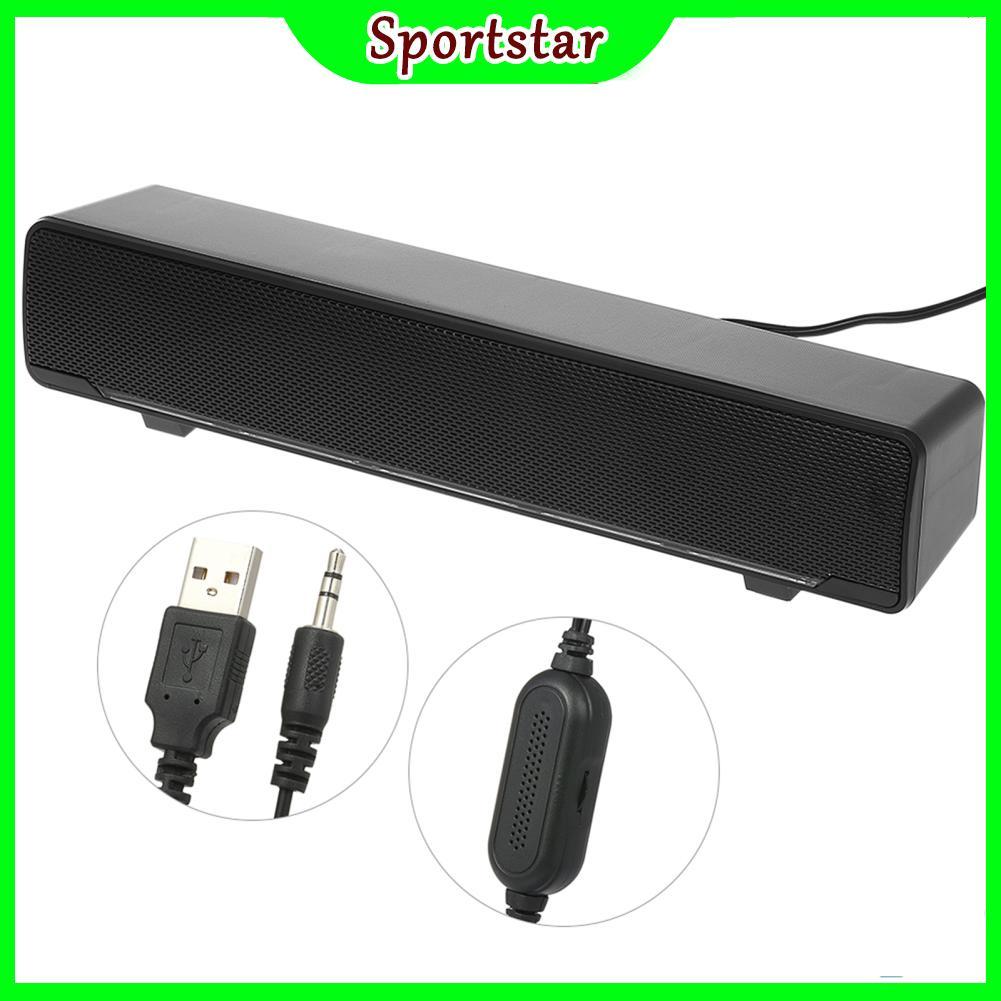 Sportsstar.th SADA V-196 USB คอมพิวเตอร์แบบมีสายลำโพงบาร์สเตอริโอซับวูฟเฟอร์เครื่องเล่นเพลงทรงพลังกล