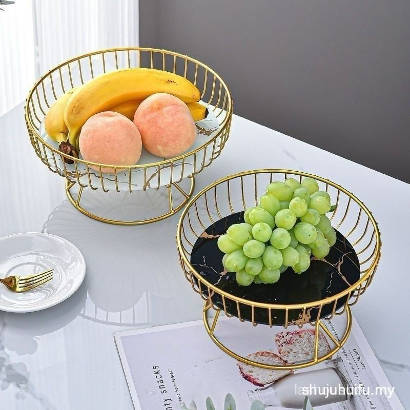 Creative แก้วจานผลไม้ห้องนั่งเล่นโต๊ะกาแฟในครัวเรือนจานขนม Place ขนมแตงโมผลไม้จานสไตล์ใหม่จานขนมตกแต