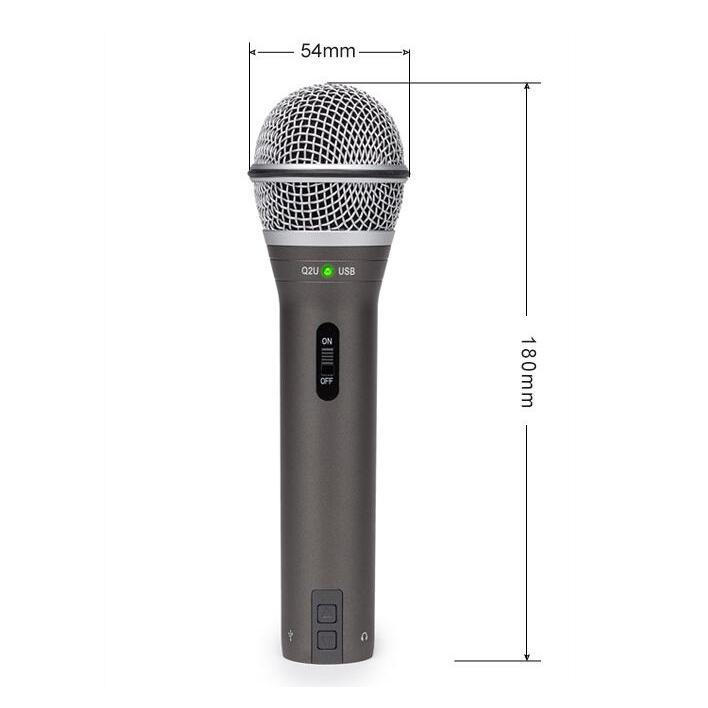 [New]100% Original Samson Q2U Handheld Dynamic USB Microphone with XLR and USB I/O High Quality