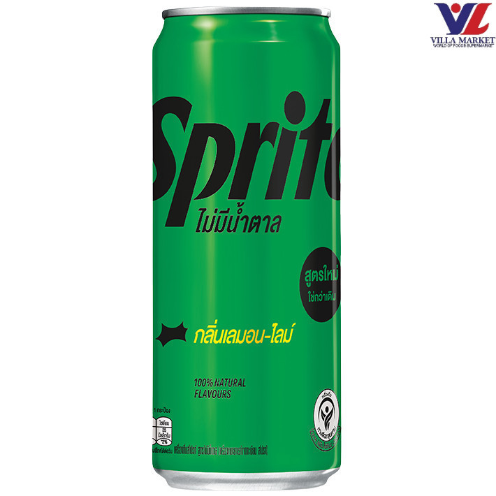 Sprite No Sugar 325 Ml สไปรท์ ไม่มีน้ำตาล 325 มล.