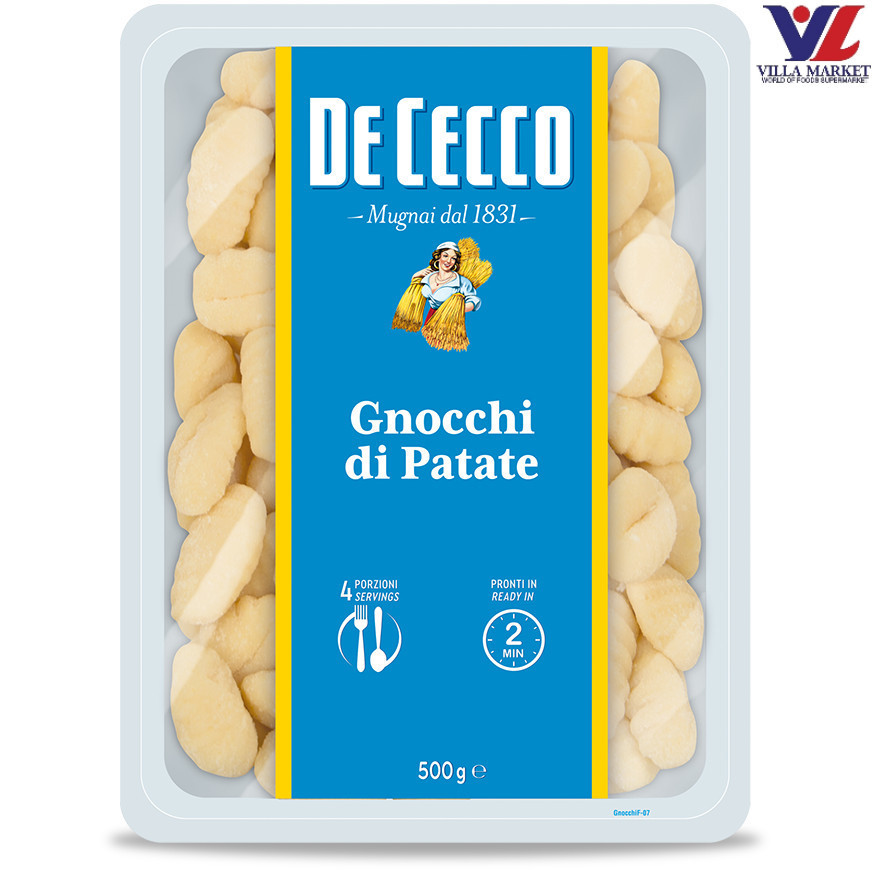 เดอ เชกโก้ พาสต้าย็อกกี้มันฝรั่ง 500G De Cecco Pasta Gnocchi Di Patate