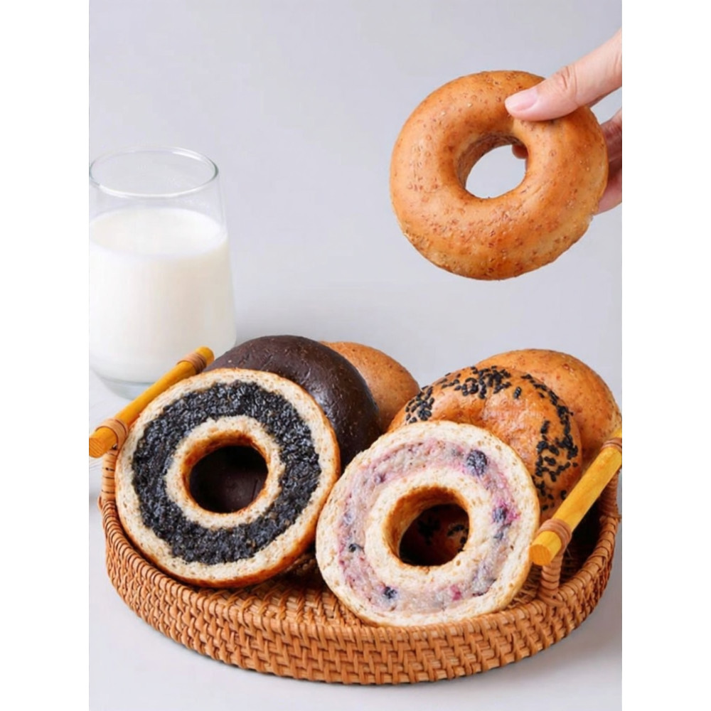 ยอดนิยมใน Instagram Oyou | Zero Fat Whole Wheat Bagel Meal Replacement Bread ไม่มีน้ําตาล