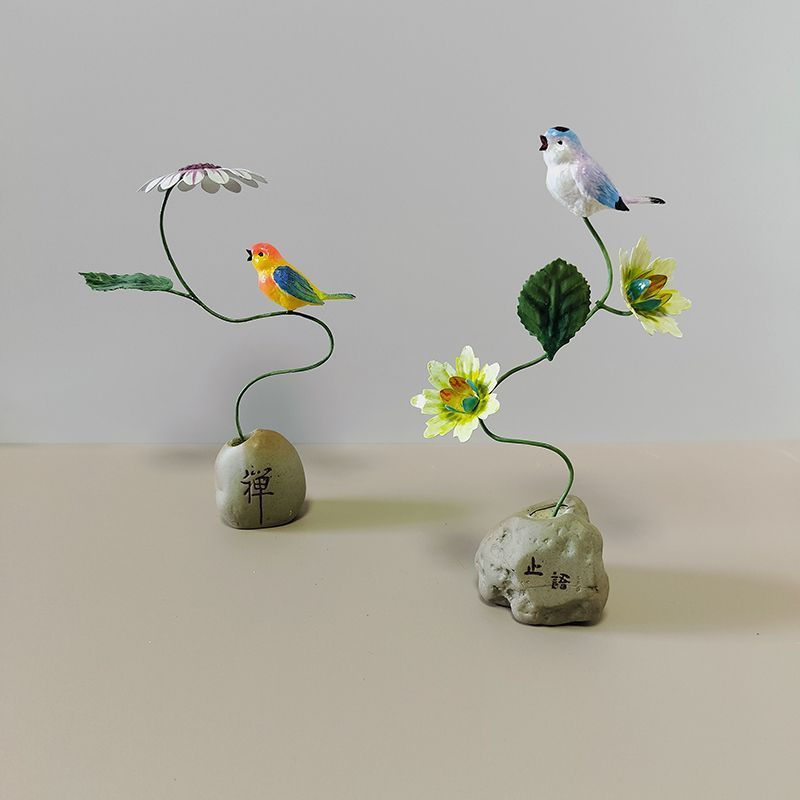 Original12y New desktop ornament cute little flower branches, decorative piece for living room and s