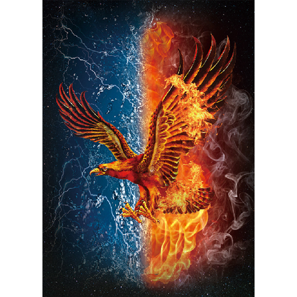 (DB6514) ภาพเพชรสี่เหลี่ยม DIY Eagle 5D โปสเตอร์ภาพวาดเพชร (B870) 50x70ซม.