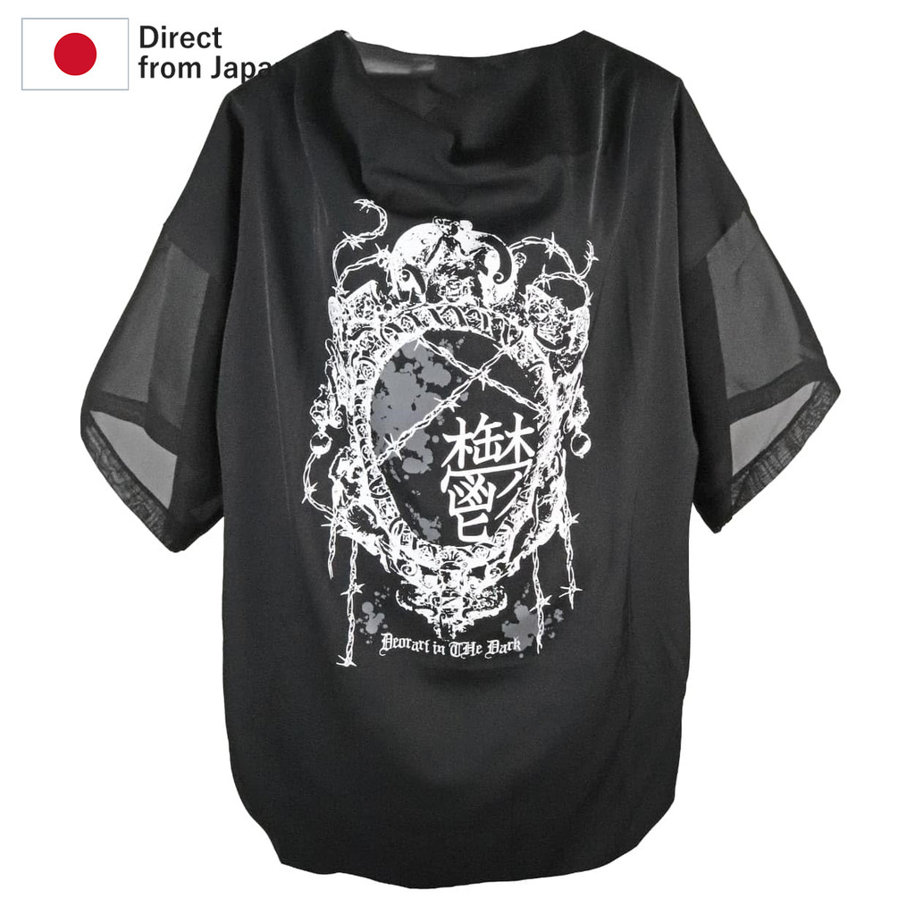 จากญี่ปุ่น [Deorart] เสื้อยืดคอเดรปแขนซีทรู [ซึมเศร้า] สไตล์โกธิก แฟชั่นโมดเสื่อมสลาย ยูนิเซ็กซ์ DRT