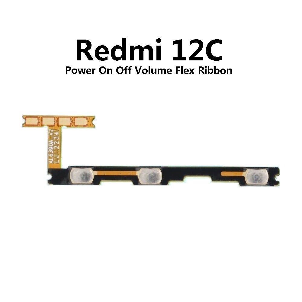 XM Redmi 12C ( 22120RN86G, 22120RN86I ) เปิดไฟปรับระดับเสียงสวิตช์ปุ่มด้านข้าง Key Flex Cable Ribbon