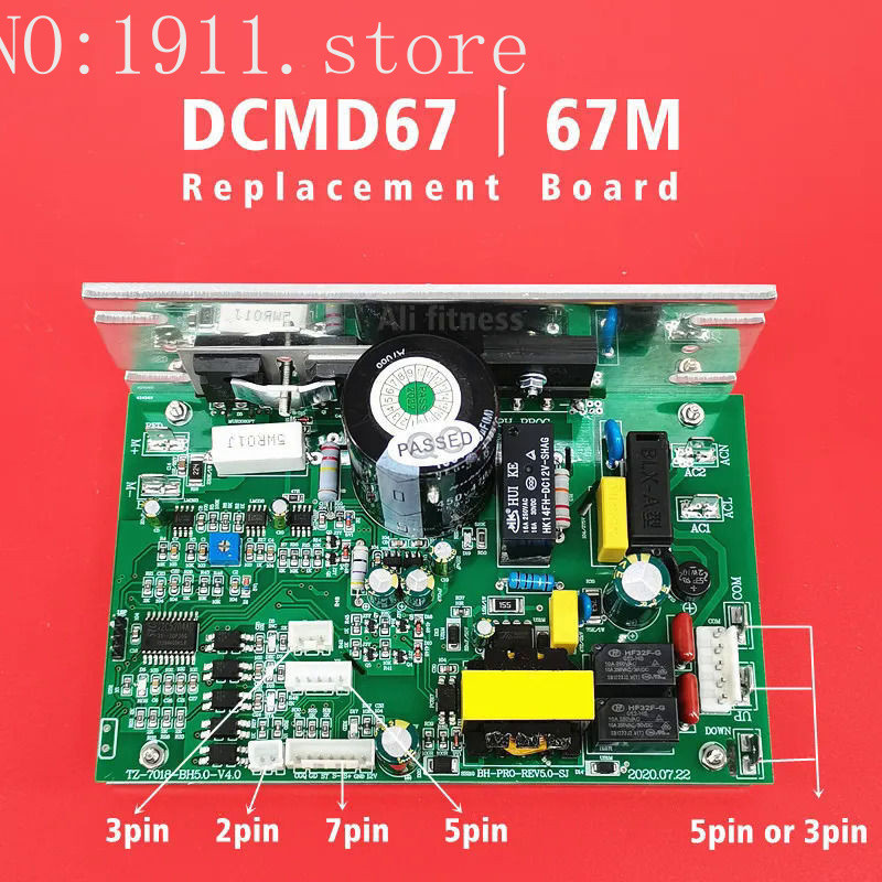 ตัวควบคุมมอเตอร์ทดแทนสําหรับลู่วิ่ง NB702028 เข้ากันได้กับแผงวงจรควบคุม ENDEX DCMD67 DCMD67M⭐