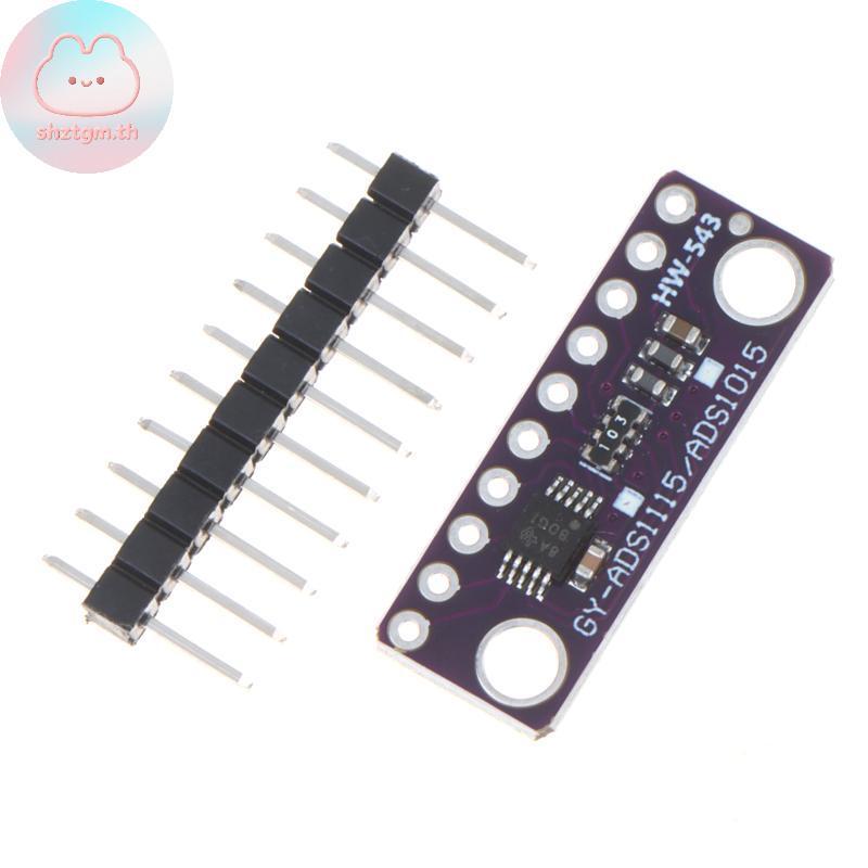 SHZTGM ADS1115 16Bit ADC โมดูล 4CH ปรับเพิ่มสําหรับโครงการ MCU TH