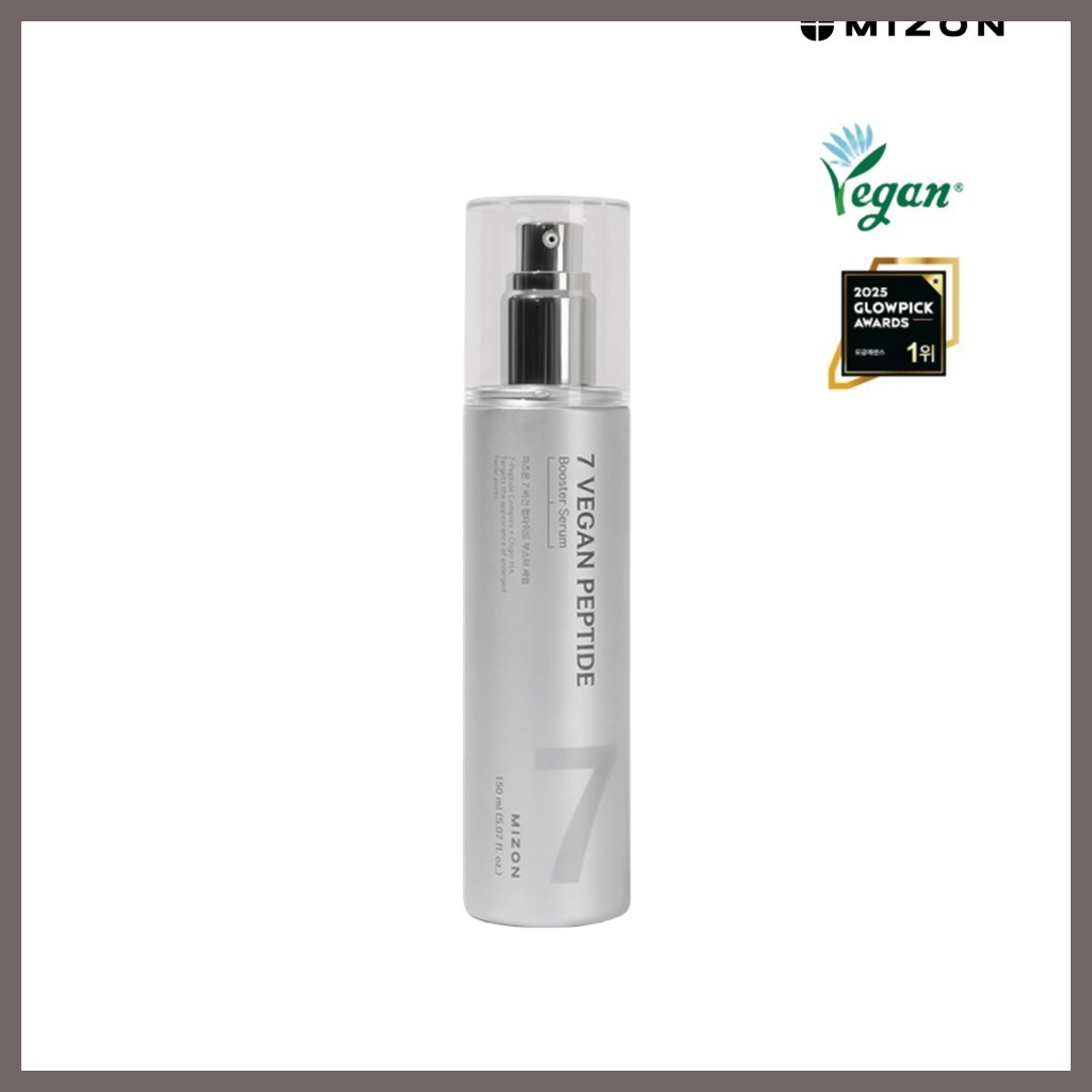 [mizon] 7 Vegan Peptide Booster Serum, 150ml, 1 ชิ้น / เซรั่มเกาหลี / Peptide Boost / ของแท้ 100% โด