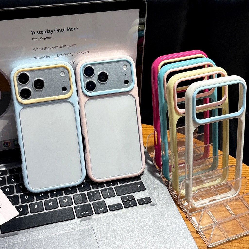 โดปามีน เคสใสหลากสีสําหรับ ไอโฟน 17 มือโปร สูงสุด 17 16 15 14 13 12 11 ฝาครอบกันชนโปร่งใสบางเฉียบพร้อมปุ่มควบคุมกล้อง