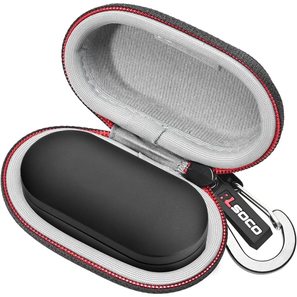 RLSOCO กระเป๋าถือสําหรับ Denon PerL/PerL Pro หูฟังตัดเสียงรบกวนแบบแอคทีฟไร้สายที่แท้จริง (เฉพาะเคส)