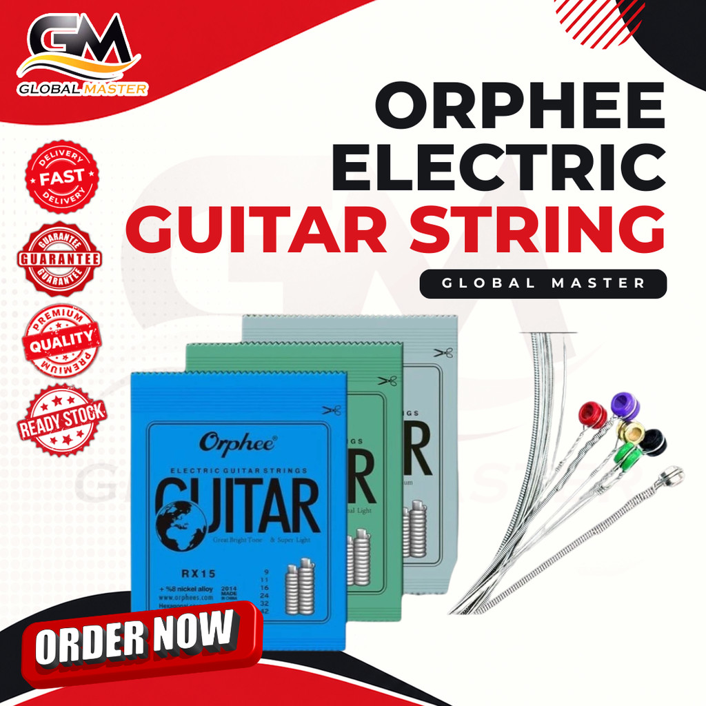 ORPHEE ELECTRIC GUITAR STRAP รุ่น RX15 RX17 RX17 SUPER LIGHT NICKEL COATED