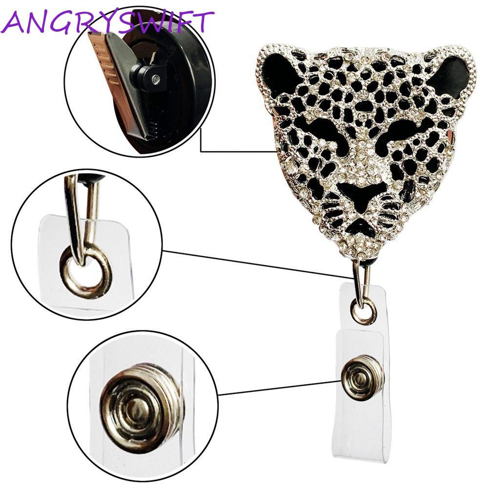 ANGRYSWIFT Name Badge Reel Work Card Pass Card Bee Butterfly Nurse Staff Chest Card Clips