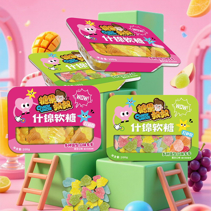 Sands Candy Wheat Gummy Assorted Gel Uncle Snacks Gummy Gummy Casual Candy
