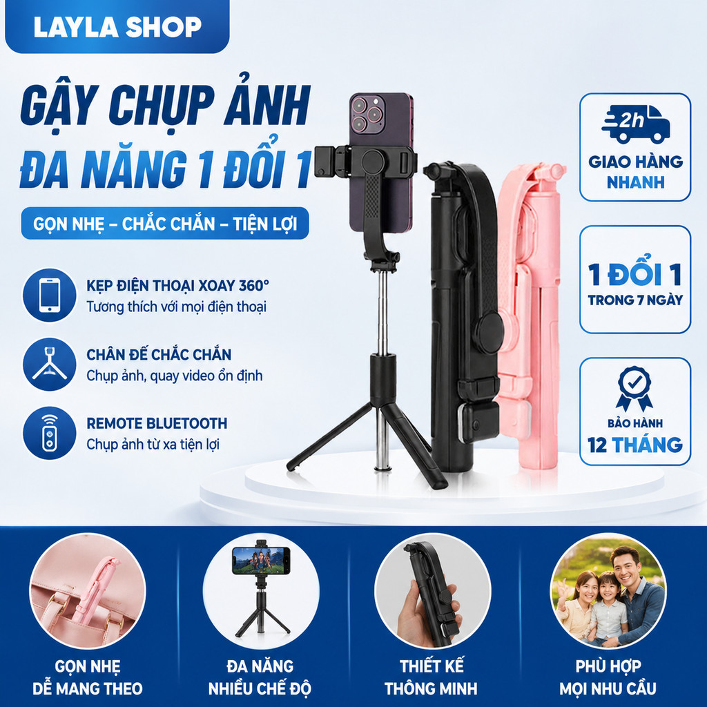 ขาตั้งกล้องโทรศัพท์พร้อมขาตั้งกล้องเซลฟี่สตรีมสด 360 องศาหมุนที่วางโทรศัพท์วิดีโอ