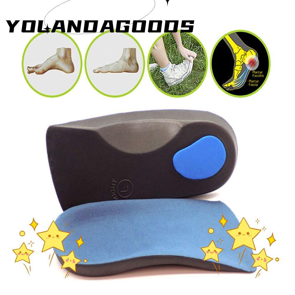 YOLA รองเท้าแทรก Anti Microbial Plantar Fasciitis Fallen Arches Over Pronation 3/4 พื้นรองเท้า