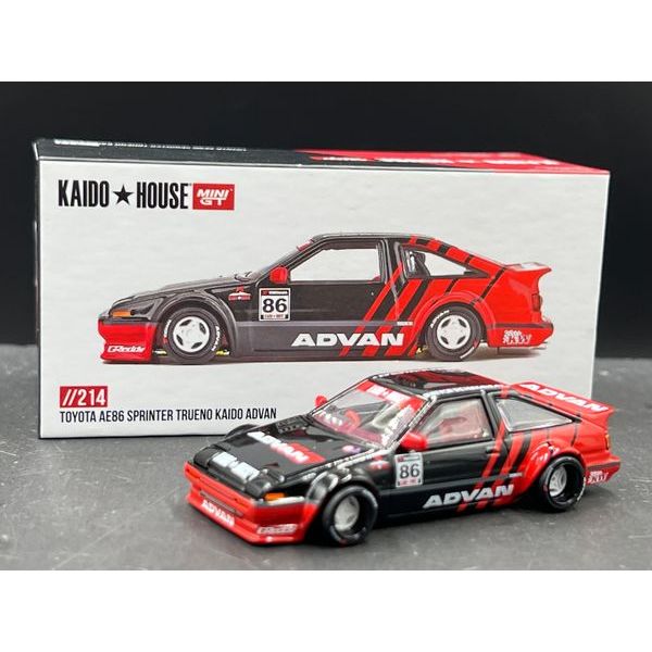 Kaido House x Mini GT Toyota AE86 Sprinter Trueno Kaido ADVAN
