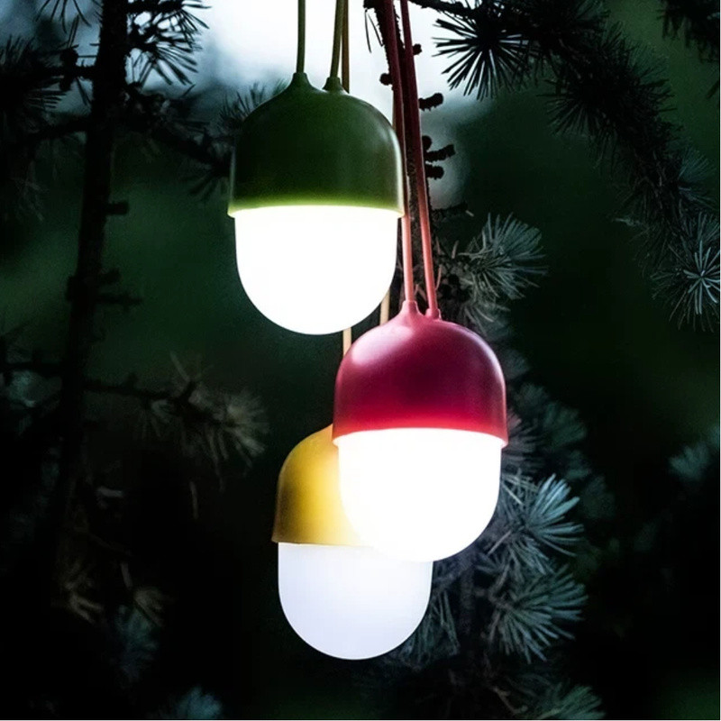LEXON Happy Garden Light Lanyard Garden Light Camping บรรยากาศชาร์จกด Night Light
