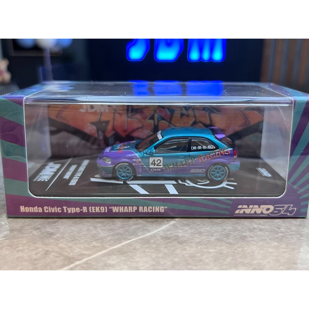 [ออกพิมพ์] พร้อมสต็อก จัดส่งทันที INNO Alloy 1: 64 Honda EK9 WHARP RAC (หากมีคําถามใดๆ ติดต่อฝ่ายบริ