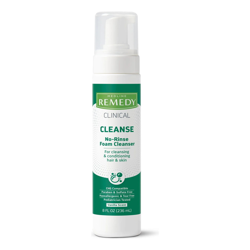 ; Espuma Limpidora Sin Enjuague Medline Remedy Clinical 240 Ml, BXNX
