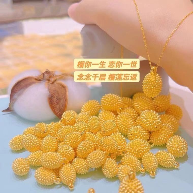 Qixi เทศกาลสร้อยคอทุเรียนสร้อยคอเหล็กไทเทเนียมแฟชั่น Classy Non-Fading Niche ประณีต Clavicle Chain ข