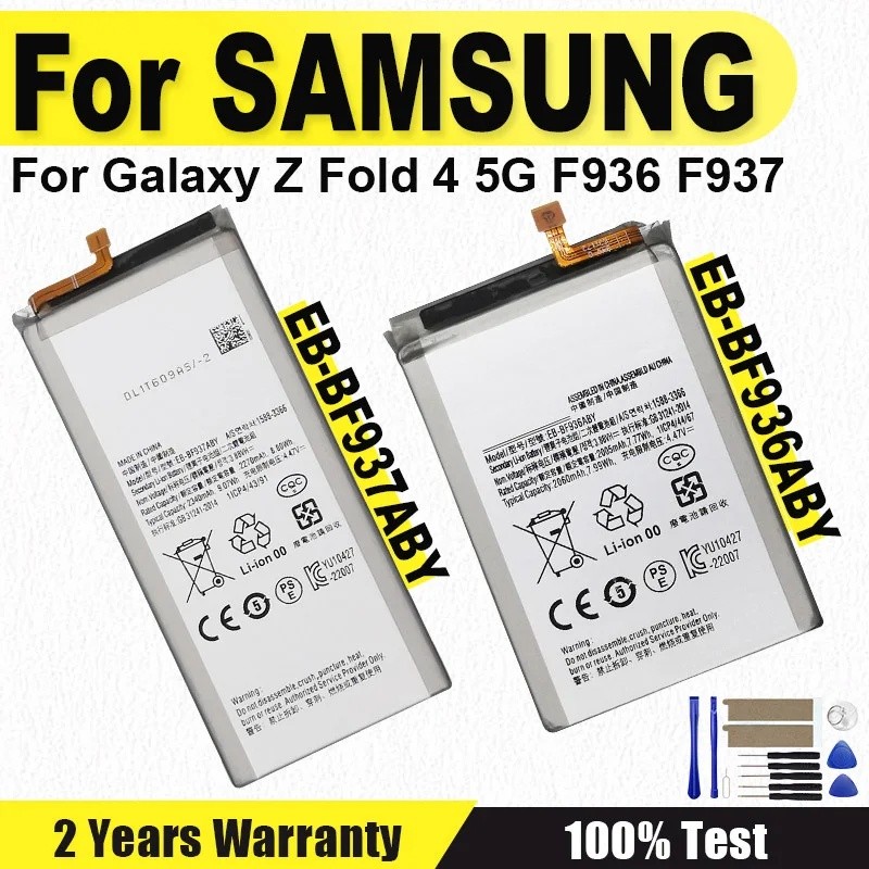 EB-BF936ABY+EB-BF937ABY( 2060mAh+2340mAh) แบตเตอรี่ FFor Samsung Galaxy Z พับ 4 5G F936 F937 แบตเตอร