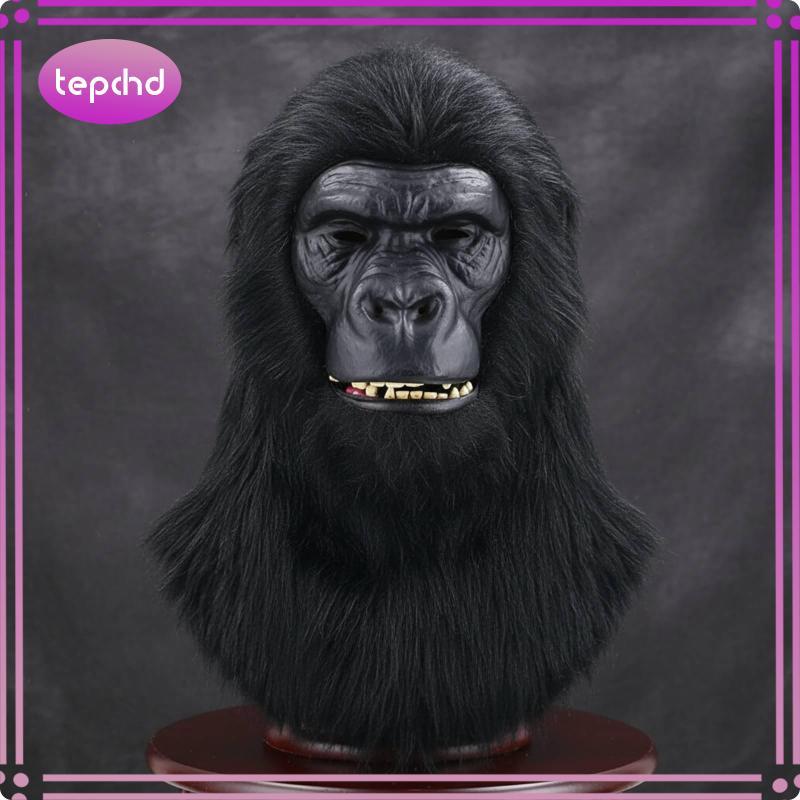 [tepchd] Open Mouth Creature Mask Movable Jaw Funny Creature Head Mask สมจริง