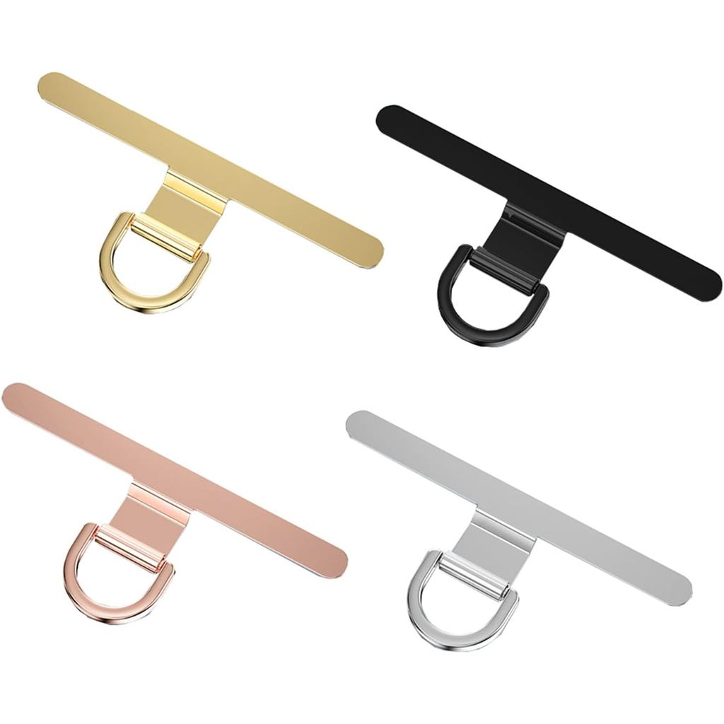 4 ชิ้นโทรศัพท์มือถือ Tether Tab โทรศัพท์ Lanyard Tab 360° Tether Tab