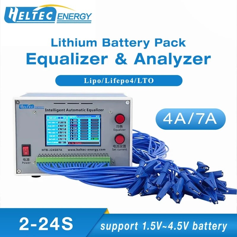 WOJ4 Heltecbms 2s-24s 4A 7A แบตเตอรี่อีควอไลเซอร์อัตโนมัติ Li-ion/Lifepo4 แบตเตอรี่ cell Balancing อ