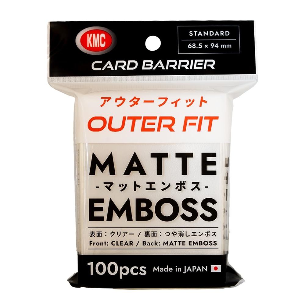 KMC Card Barrier Outer Fit Matte-Embossed Card Sleeves