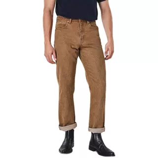 WRANGLER กางเกงยีนส์ผู้ชาย คอลเลคชั่น Beyond Denim เอวกลาง ทรงตรง รุ่น WR F126MMWZN27 สีเบจ
