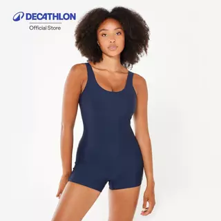 Decathlon Women’S Swimming 1-Piece Shorty Swimsuit ชุดว่ายน้ำวันพีซขาสั้นผู้หญิงใส่ว่ายน้ำ รุ่น Dova