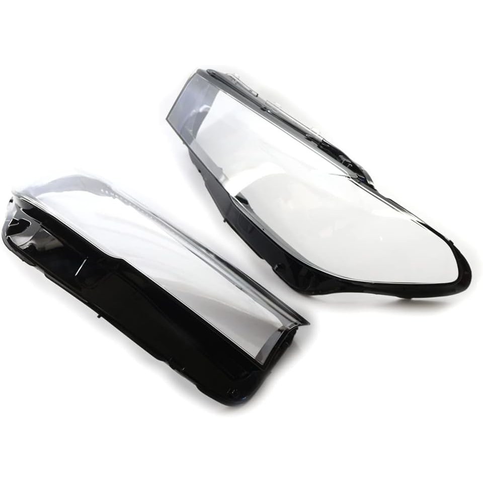 Newsmarts Headlamp Lense ฝาครอบเลนส์ใส, ฝาครอบเลนส์ไฟหน้ารถคู่โพลีคาร์บอเนตสําหรับ BMW 5 Series G30 