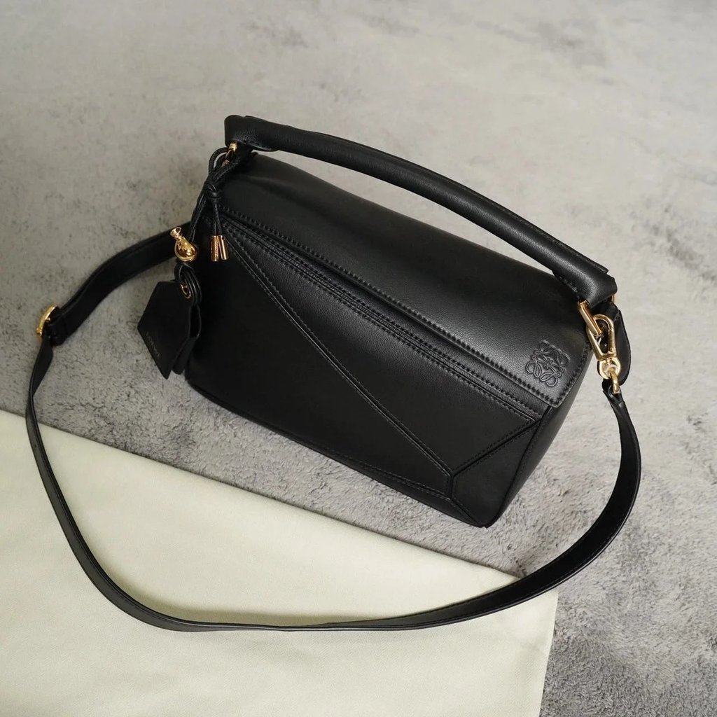 10th Anniversary Limited Show Style LOEWE Puzzle Feaght Geometric Bag Featherweight Handbag Shoulder