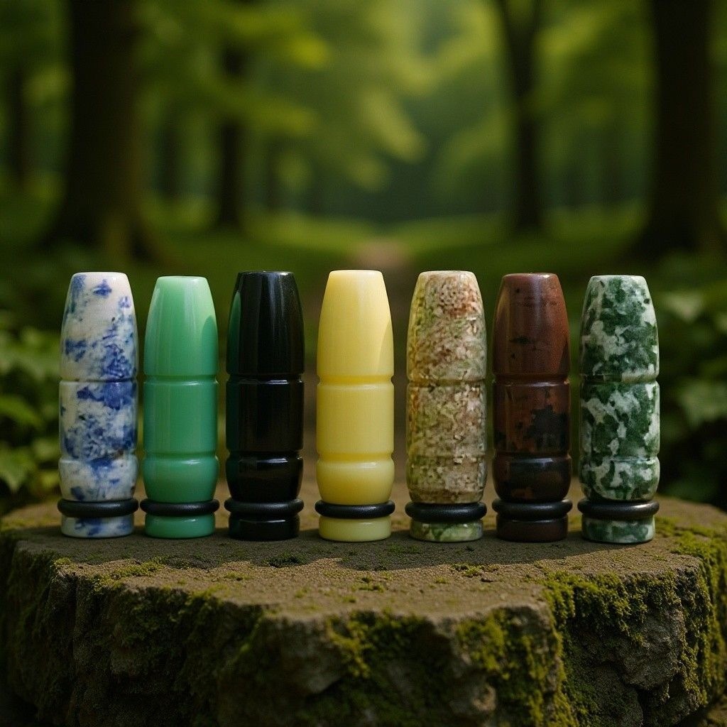 510 Dripper Jade Marble Effect Bullet Type ที่ใส่บุหรี่ 510 ปลายหยด#510滴嘴玉石大理石效果子弹头型烟嘴510drip เคล็ดล