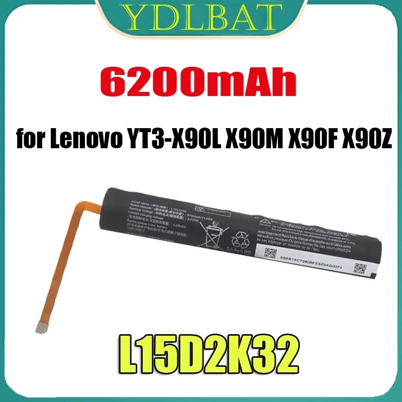 แบตเตอรี่สําหรับ Lenovo YT3-X90L X90M X90F X90Z 6200mAh L15D2K32 L15C2K32