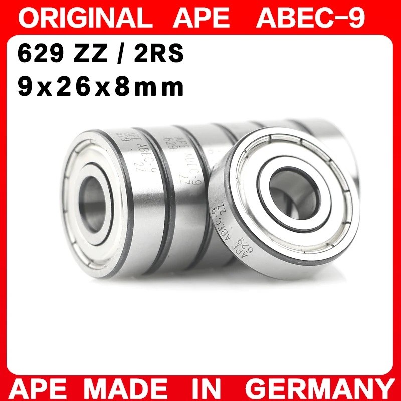 10-100PCS เยอรมนี ABEC-9 แบริ่ง 629 ZZ 2RS 9*26*8 มม. 629-2RS 629ZZ Z RS LB LU - 2Z Miniature Precis