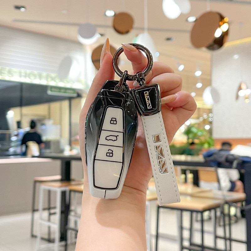 คุณภาพสูง-เหมาะสําหรับ 2024 Chery eq7 ฝาครอบกุญแจสไตล์ใหม่สบาย EQ7 เฉพาะ icar03 รถเปลือกโลหะ