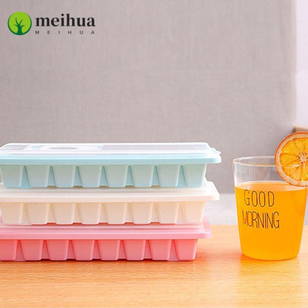 MEIHUA 16 Cavity Ice Tray Cover Kitchen Jelly Freezer