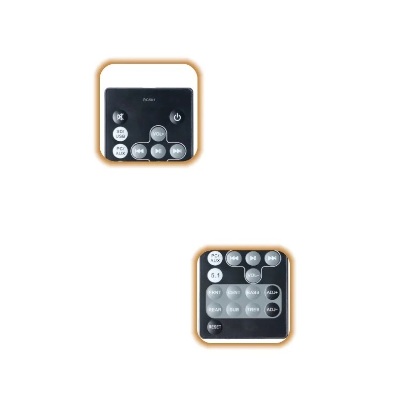 RC501 รีโมทคอนโทรลสําหรับ Edifier 5.1 ลําโพง R501TIII R501BT RC501T3 S5.1M