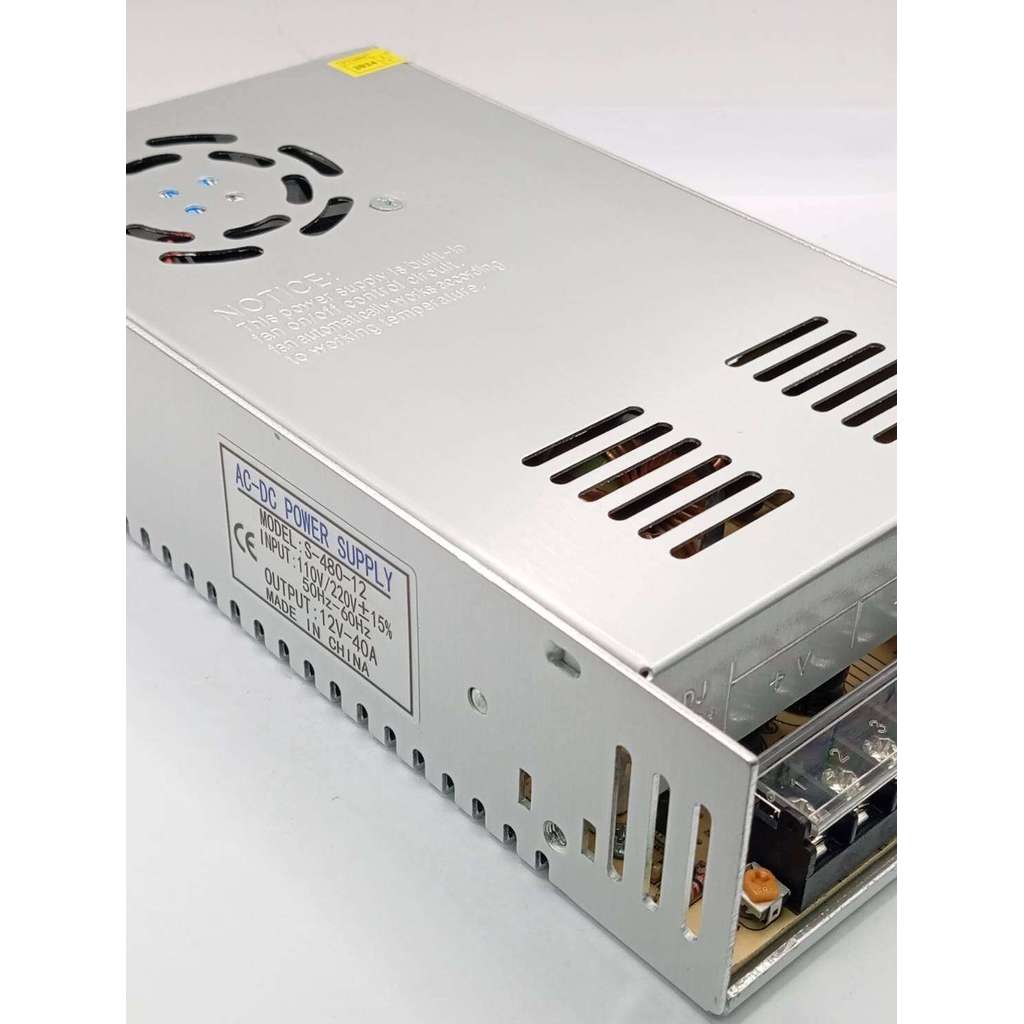 สั่งเลย สวิทชิ่ง 12V40A หม้อแปลงไฟฟ้า Switching Power Supplyพร้อมส่ง
