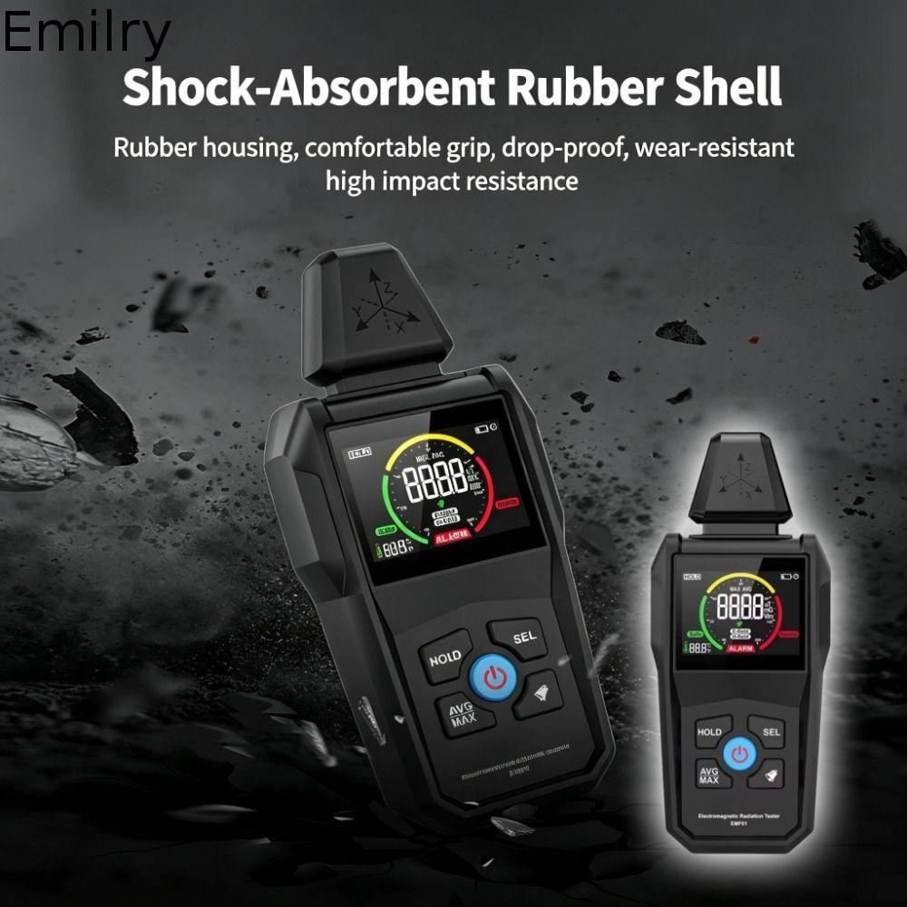 EMF01 เครื่องตรวจจับรังสีไฟฟ้า EMF Reader LCD Digital EMF Gauss Meter มัลติฟังก์ชั่นความแม่นยําสูง E