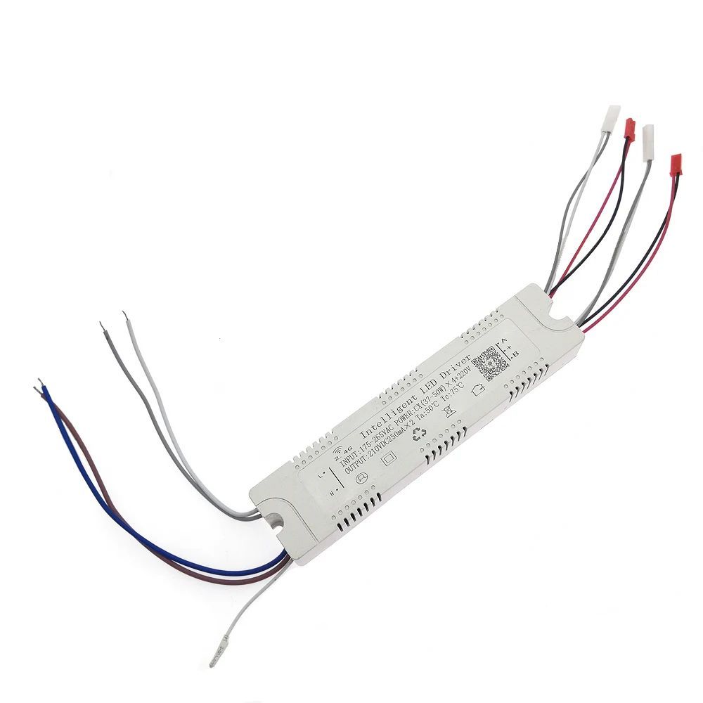 1pcs 2.4G LED Driver 40W 50W 60W X2 X4 X6 +220V พร้อมรีโมทและ APP ควบคุม 220mA Dimming Transformer